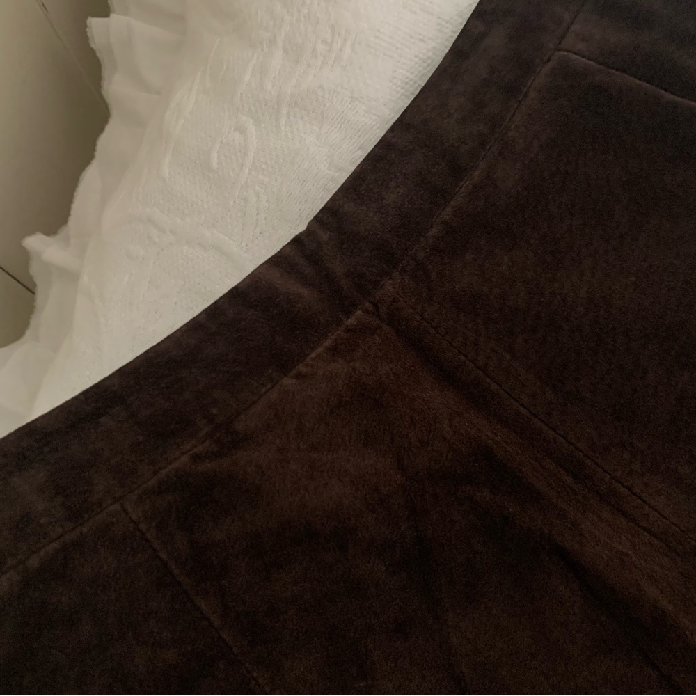 Lord & Taylor Brown Suede Pants - Picture 13 of 15